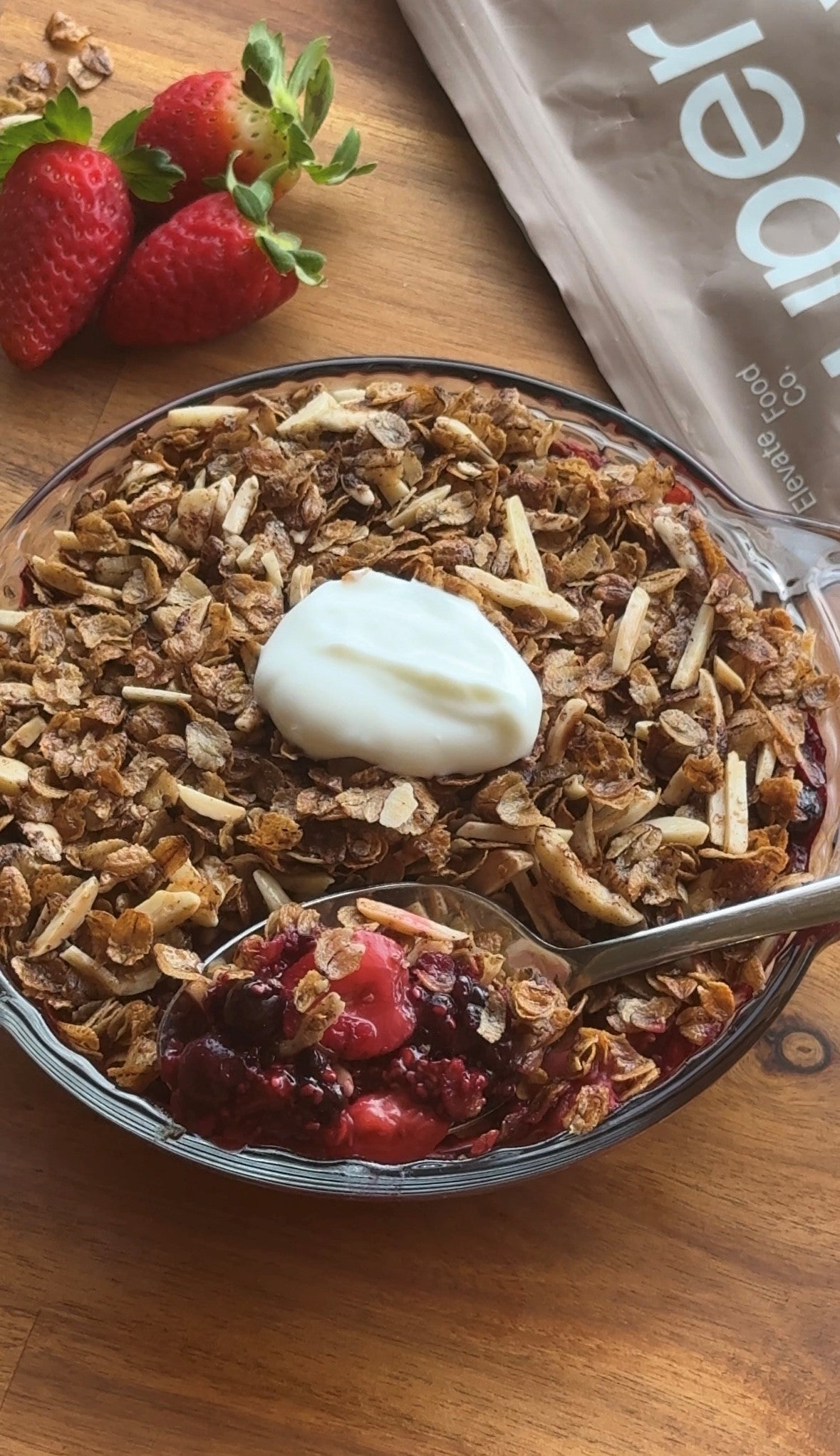 Super Barley Baked Berry Crumble – Elevate Food Co.