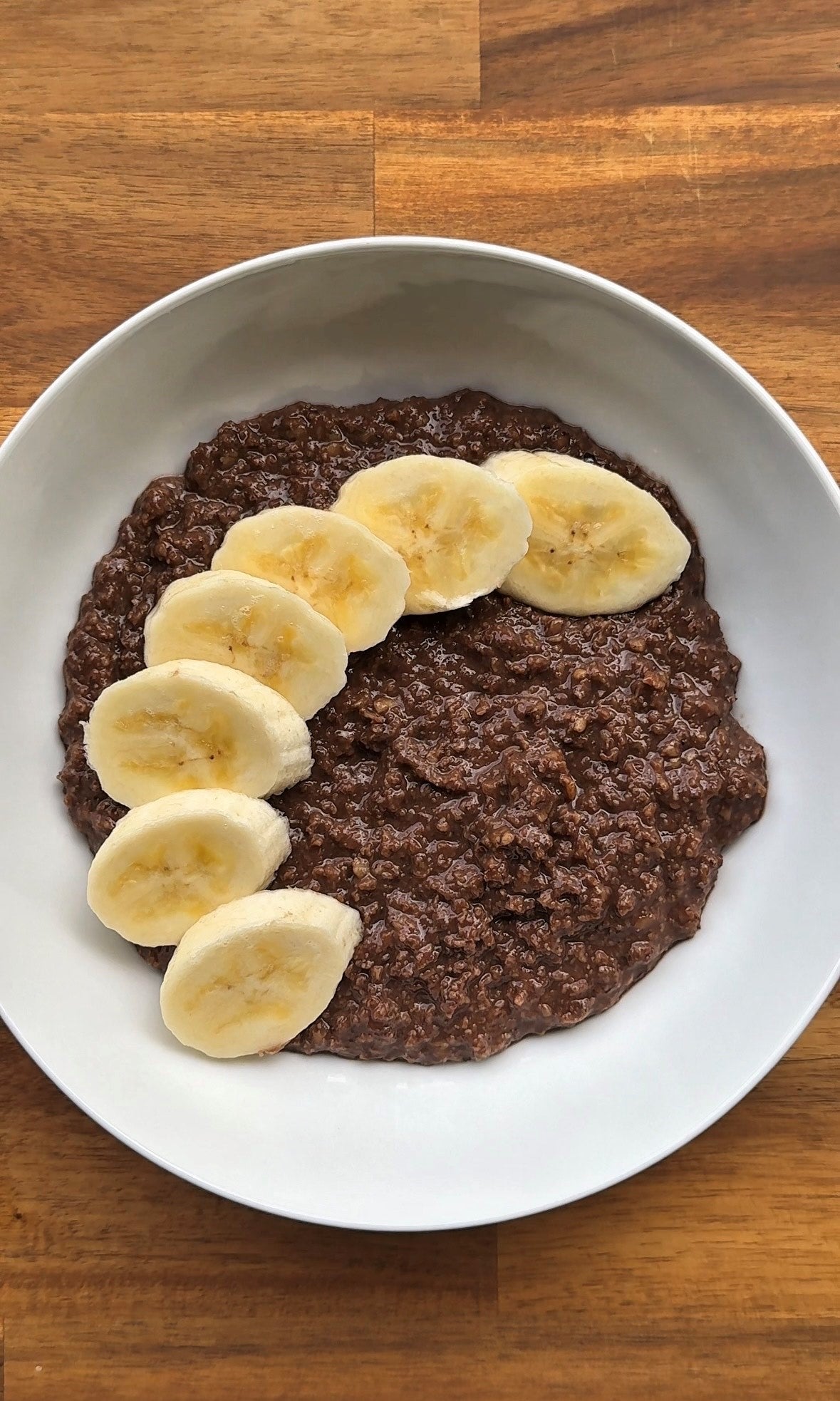 Choc Banana Protein Porridge