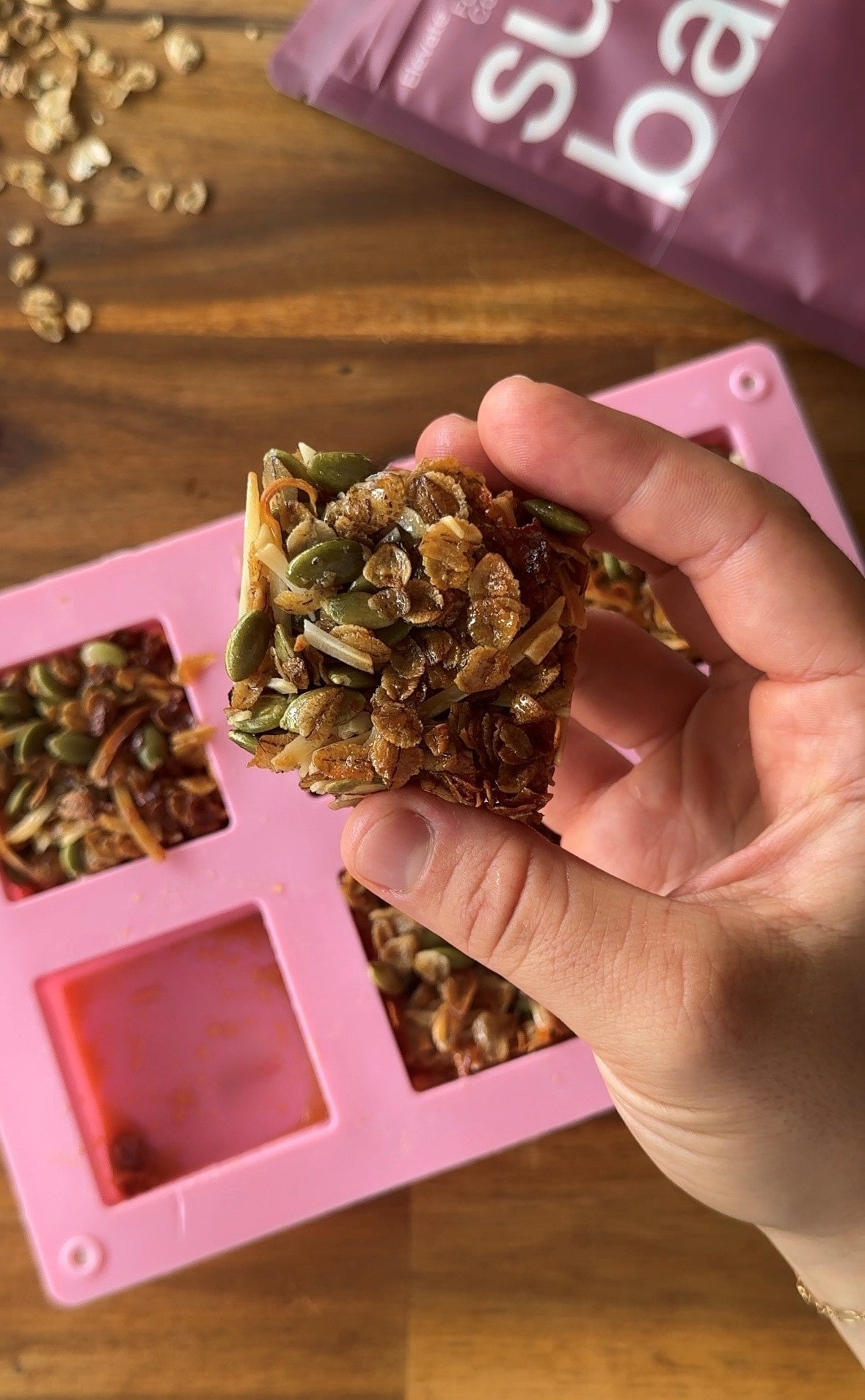 Super Barley Honey Crunch Squares