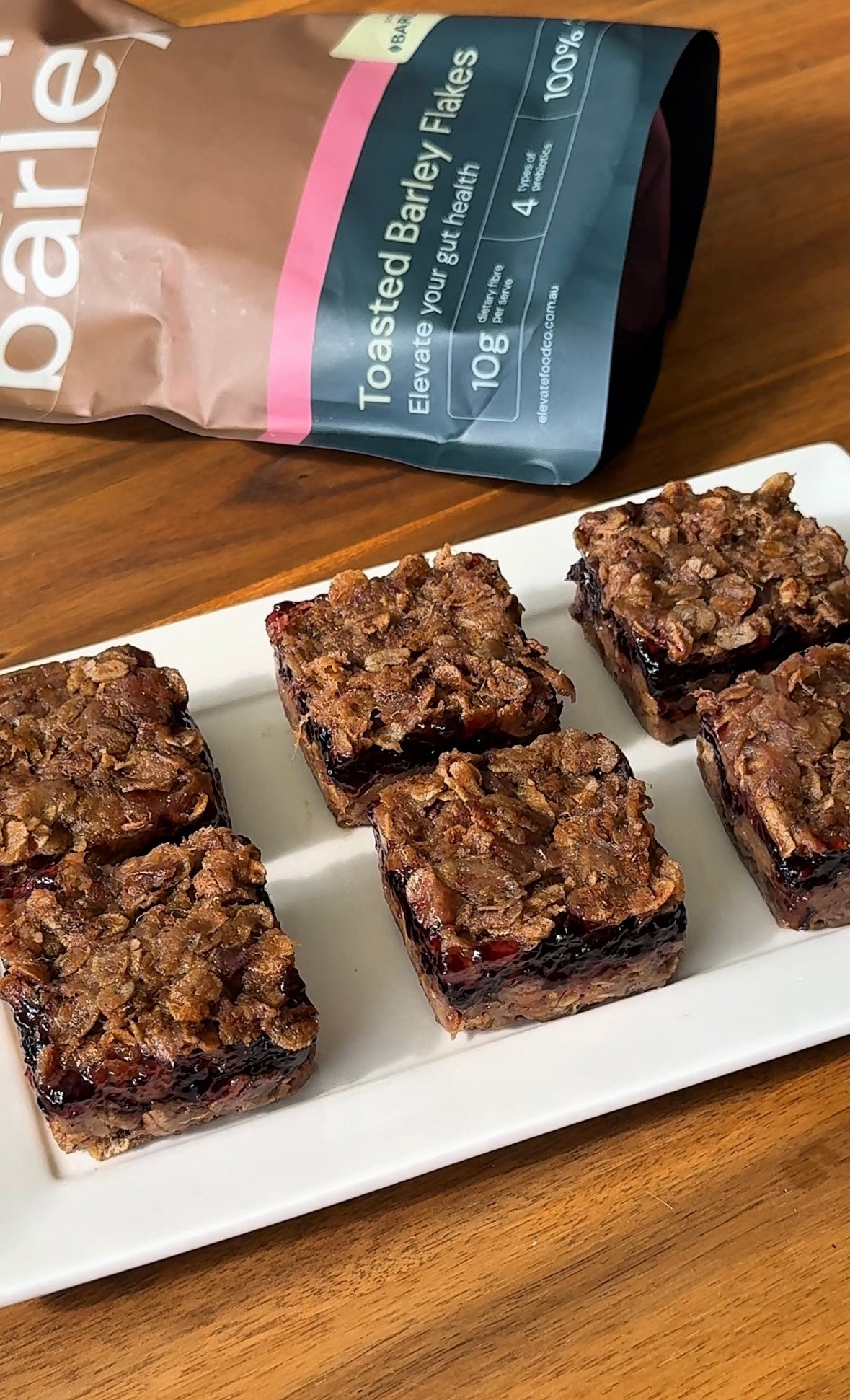 Super Barley & Blackberry Slice