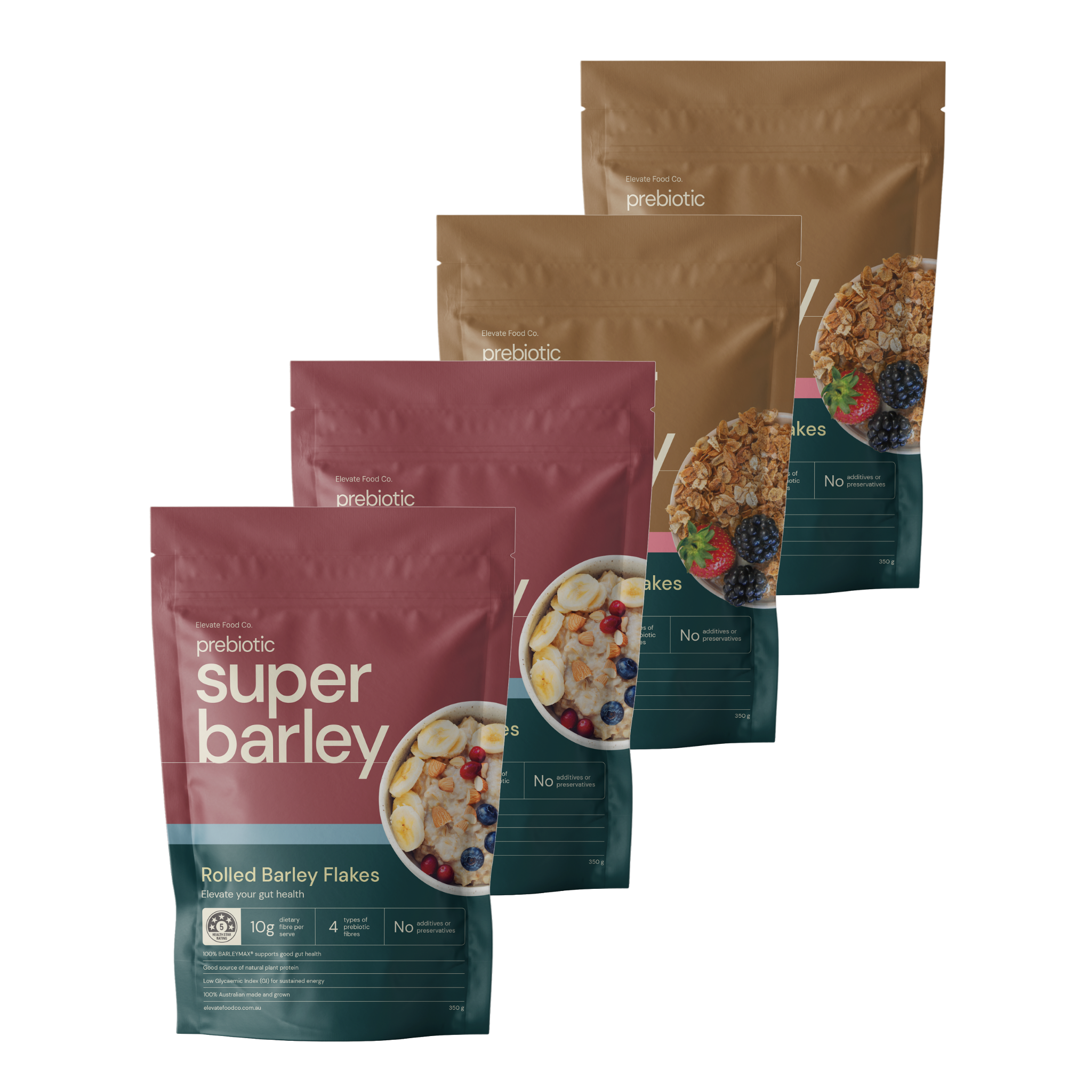 Mixed BARLEYMAX® Flake 4 x 350g Pack Bundle